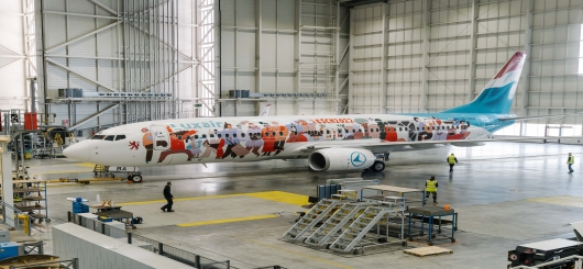 Luxair is partnering with Esch2022 and the Luxembourgish artist Lynn Cosyn to celebrate the European capital of culture Luxair is partnering with Esch2022 and the Luxembourgish artist Lynn Cosyn to celebrate the European capital of culture