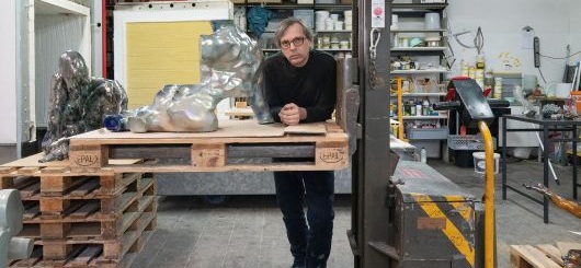 Markus Karstieß in seinem Atelier