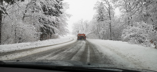 Das bißchen Schnee macht uns nicht an, sagt mein Mann
